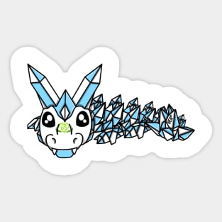 Achillean Pride Fidget Crystal Dragon Sticker